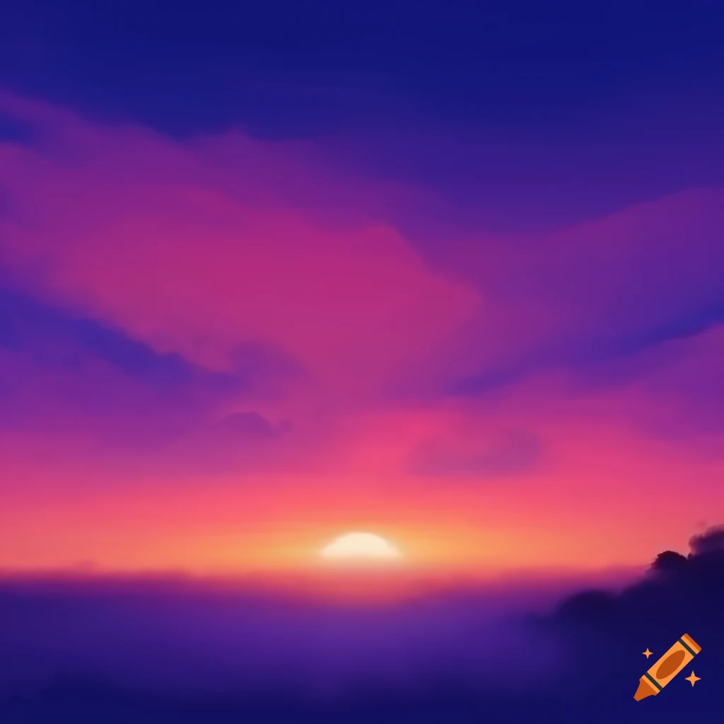 Peaceful sky sanctuary background at dusk
