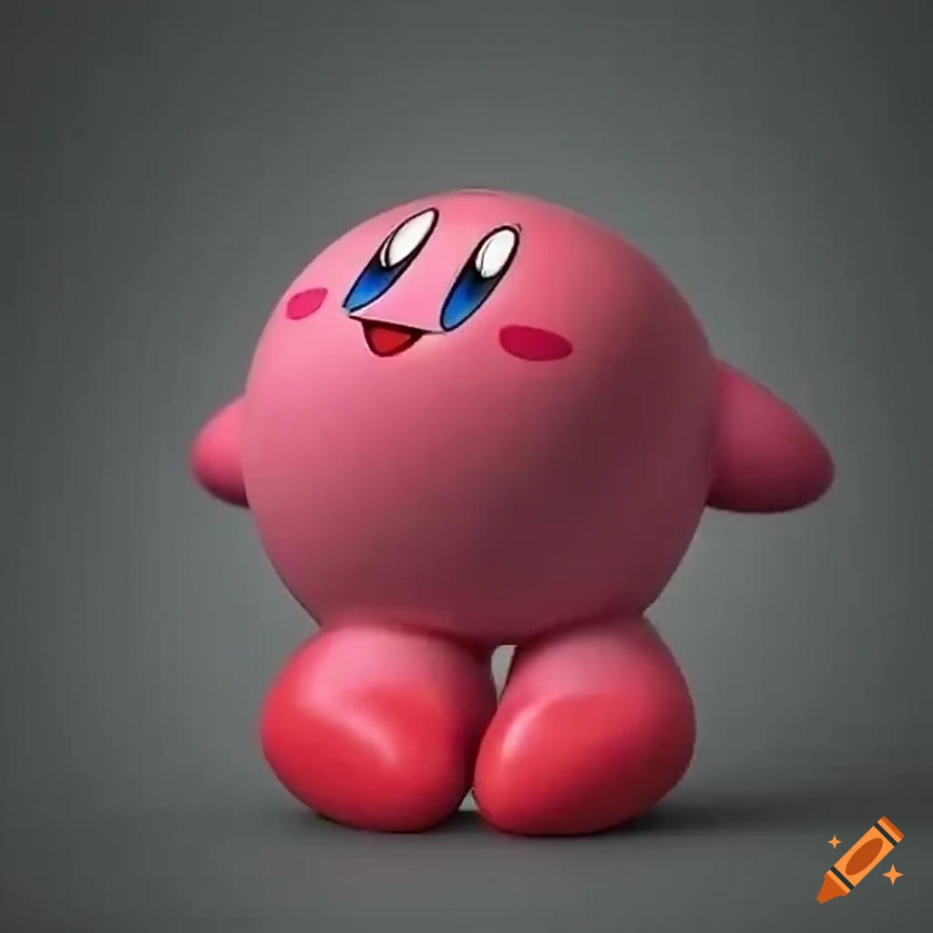 Closeup of kirby's big red feet on Craiyon