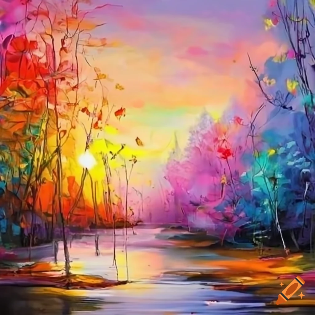 Breathtaking view with pastel colors