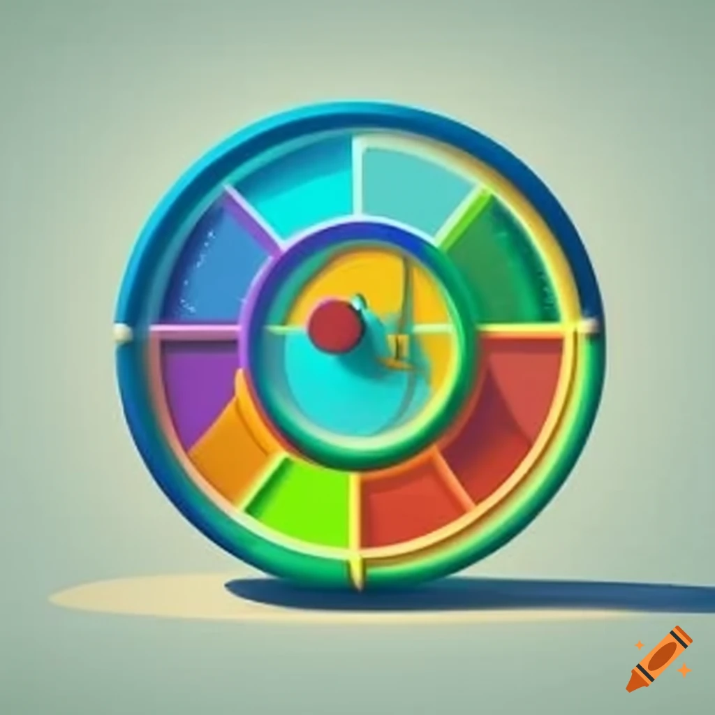Simplified Round Barometer Design With Colorful Segments And Weather simplified-round-barometer-design-with-colorful-segments-and-weather