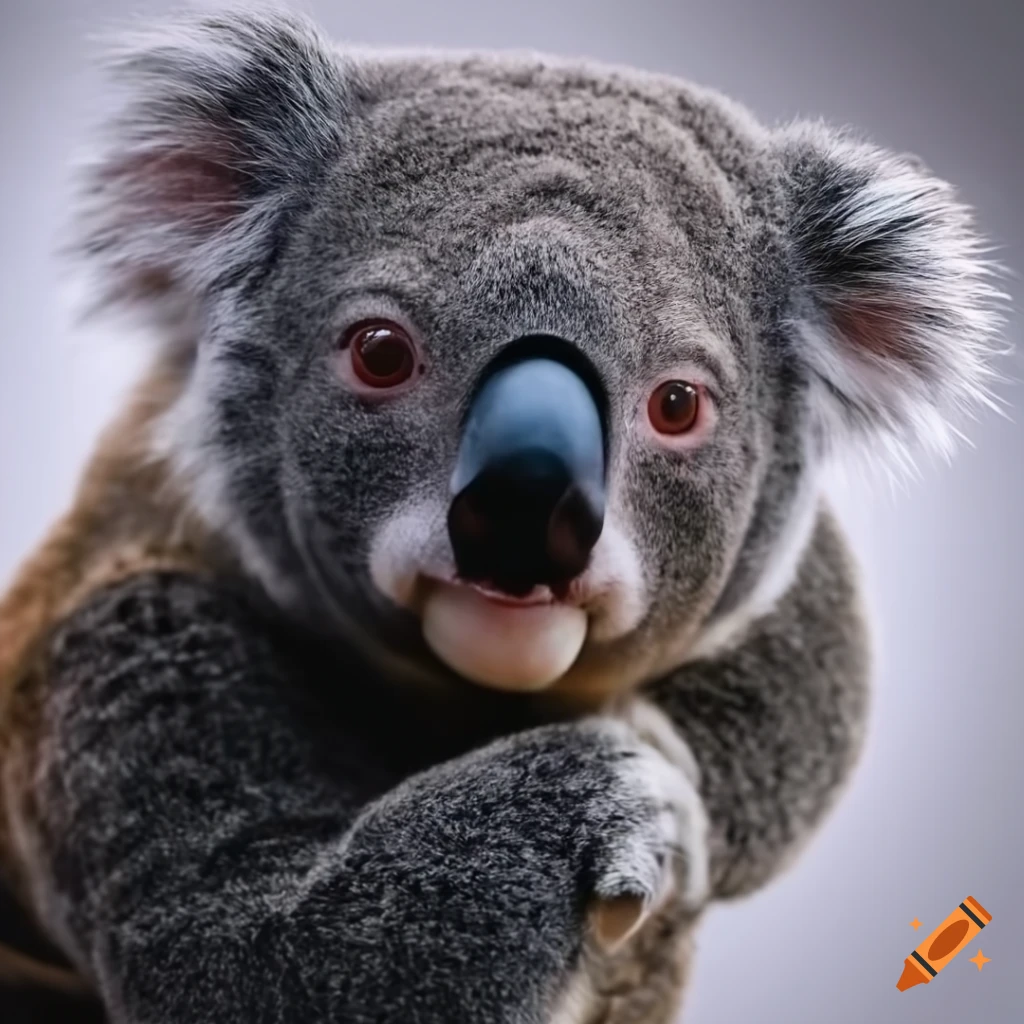 Cute koala on Craiyon