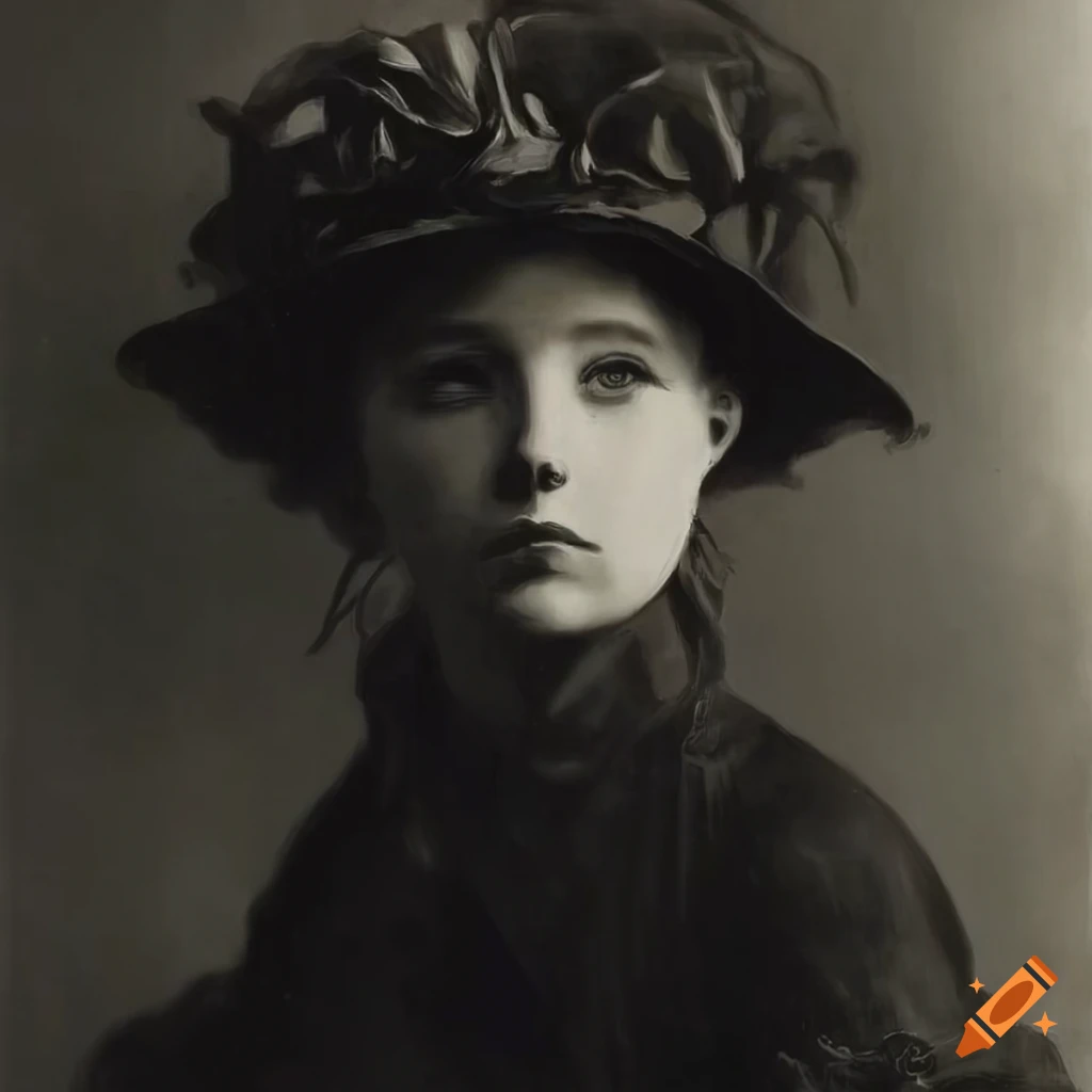 Vintage black and white magazine featuring student eugène burnand on