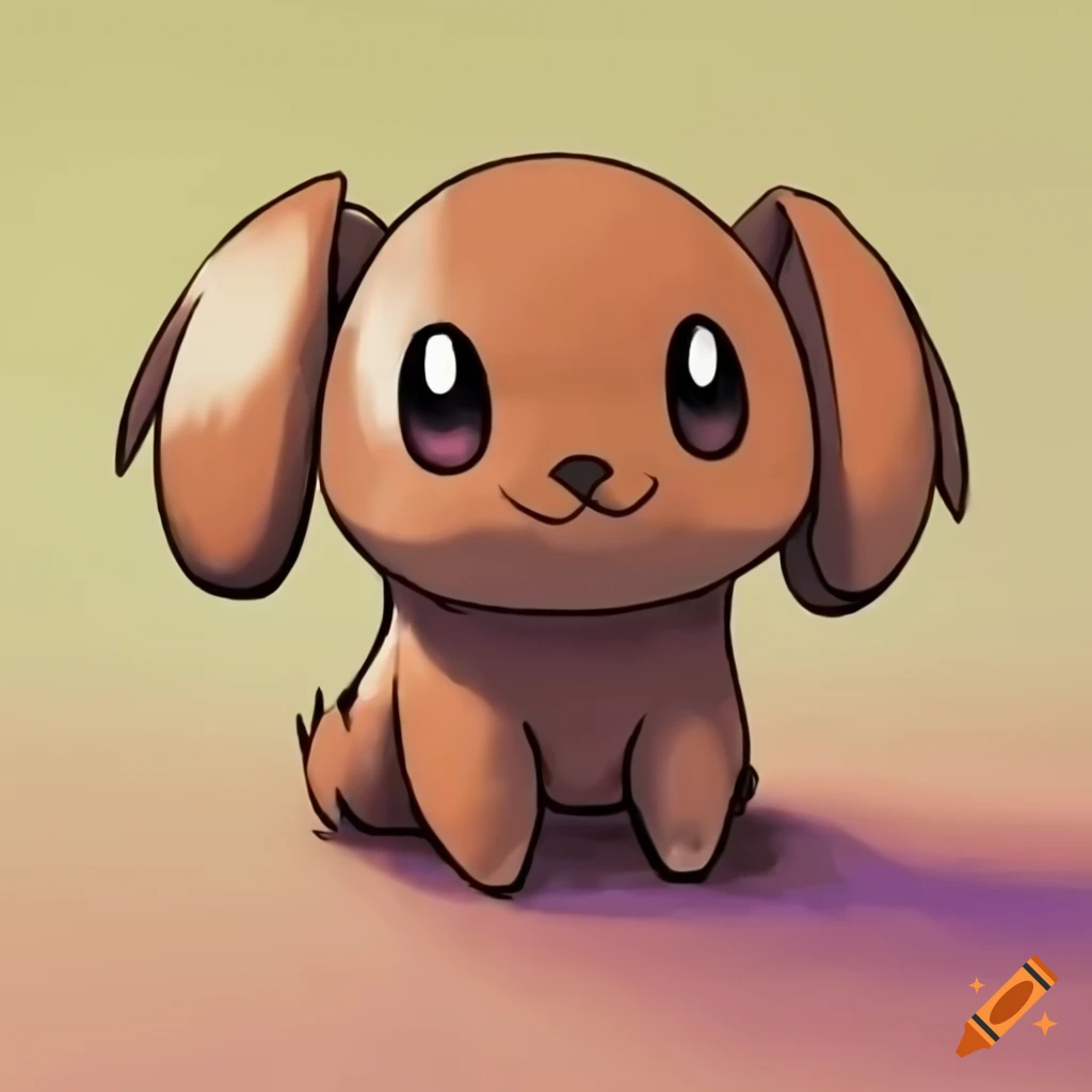 Brown dog as a fighting type pokemon on Craiyon
