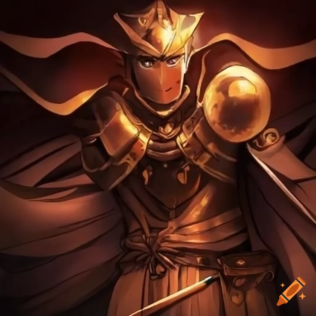 Knightly Dominican brothers in deep conversation depicted in anime style