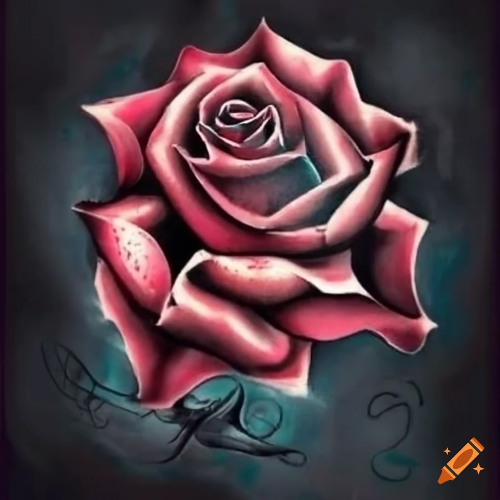 Minimalist Single Line Drawing Rose Tattoo Sketch on White Background Stock  Illustration - Illustration of line, drawing: 297061337