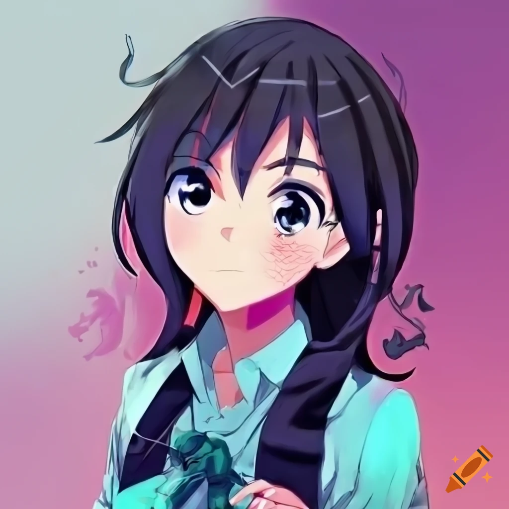 Animestyle portrait of k_carbon on Craiyon