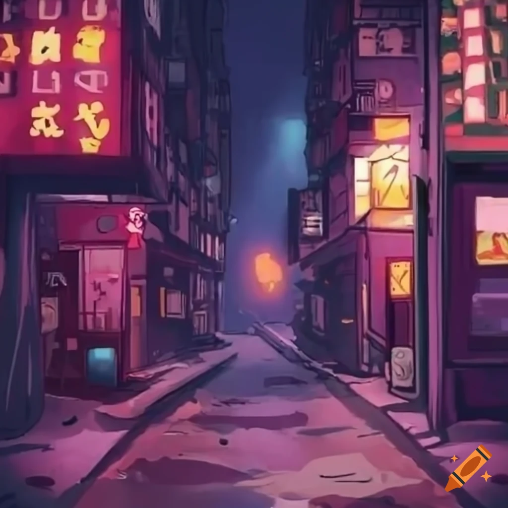 Minimalistic view of Kowloon's alleyways with a lofi vibe