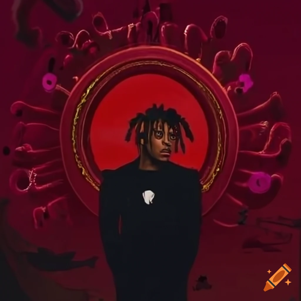 Juice Wrld As The Master Of Ceremonies In A Surreal Carnival Scene For juice-wrld-as-the-master-of-ceremonies-in-a-surreal-carnival-scene-for