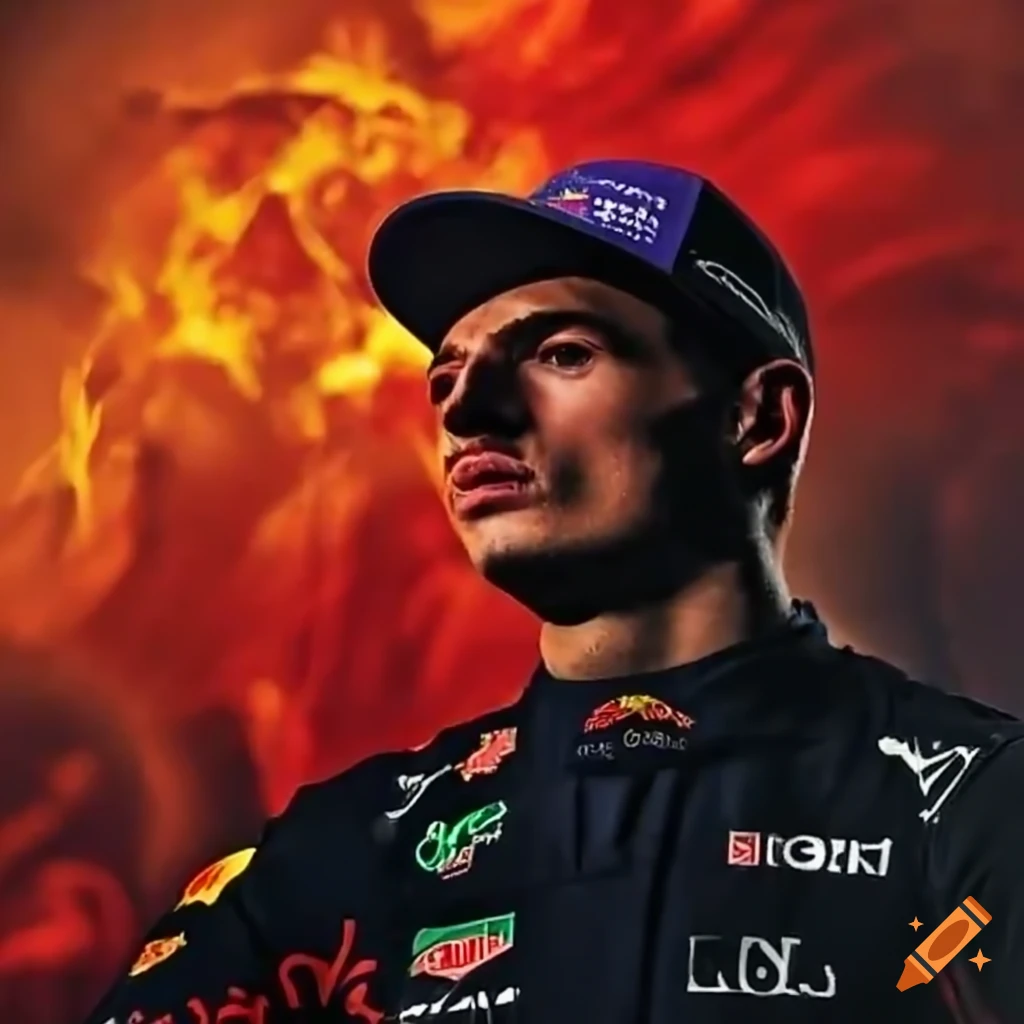 Max verstappen wins f1 championship with red bull rb19 on Craiyon