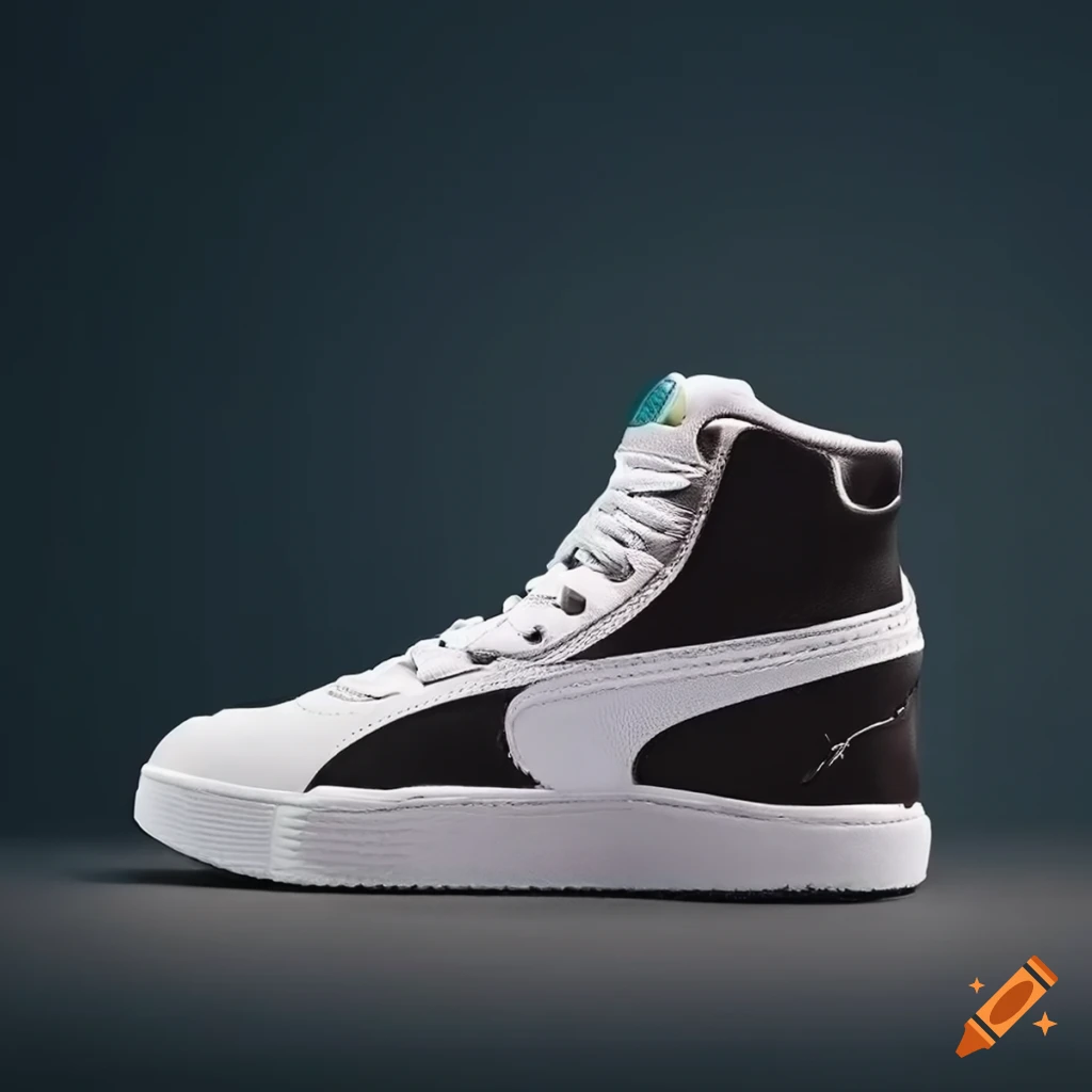 Puma mid luxury design triple logo sneakers on Craiyon