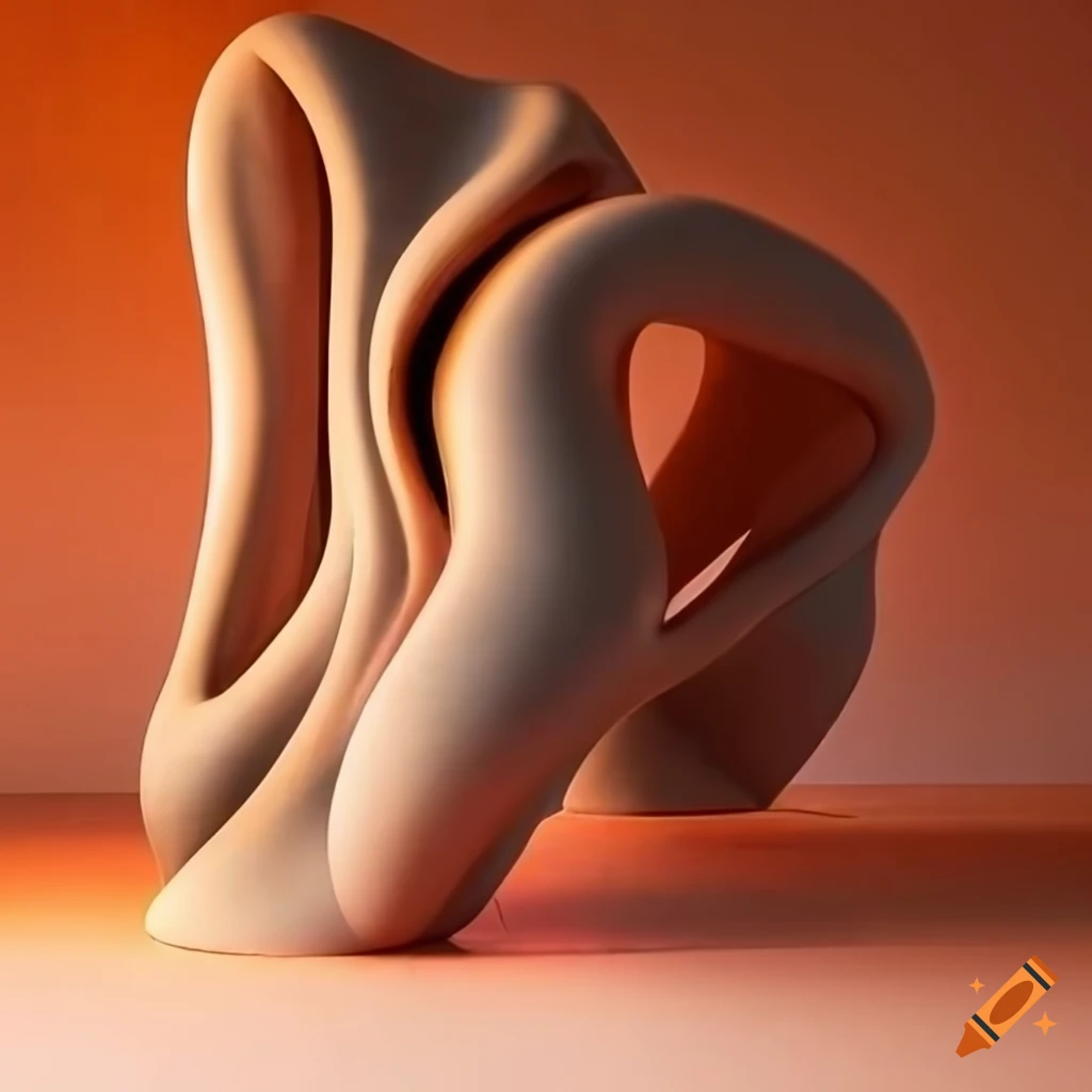 Biomorphic robotic installation on wall inspired by shell
