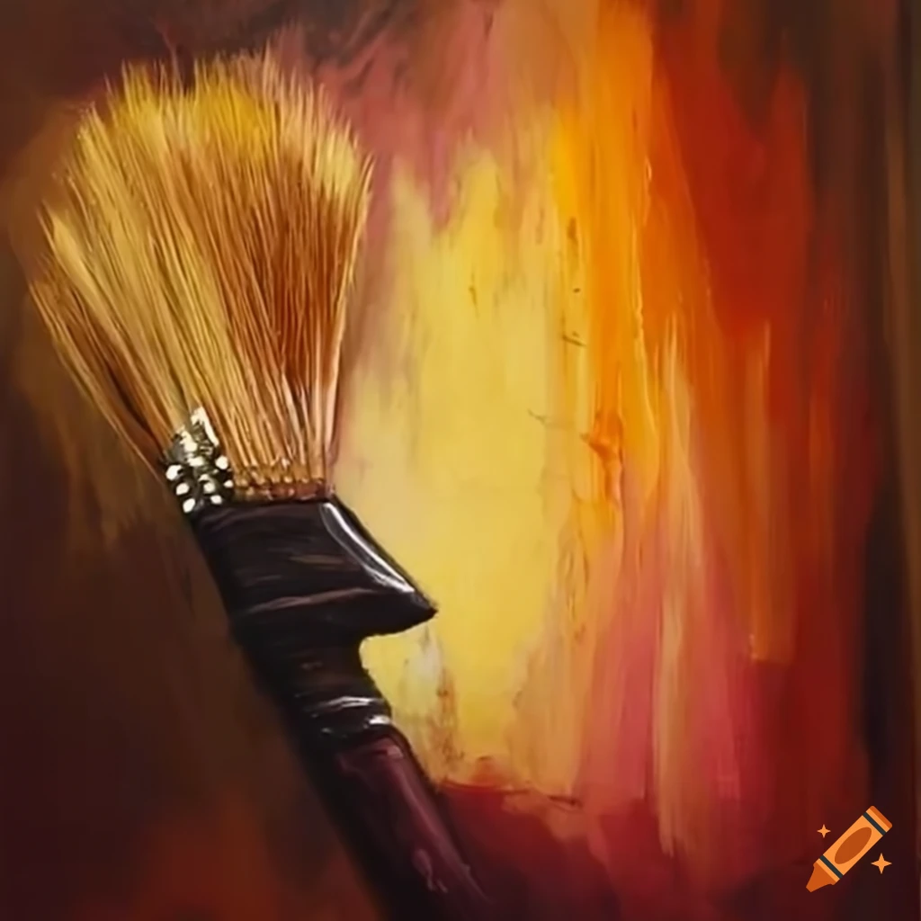 Painting with broad brush strokes on Craiyon