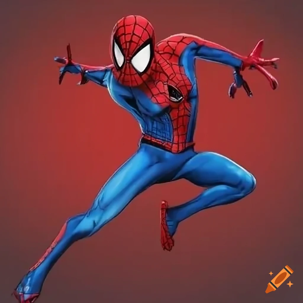 Shocked spiderman on Craiyon