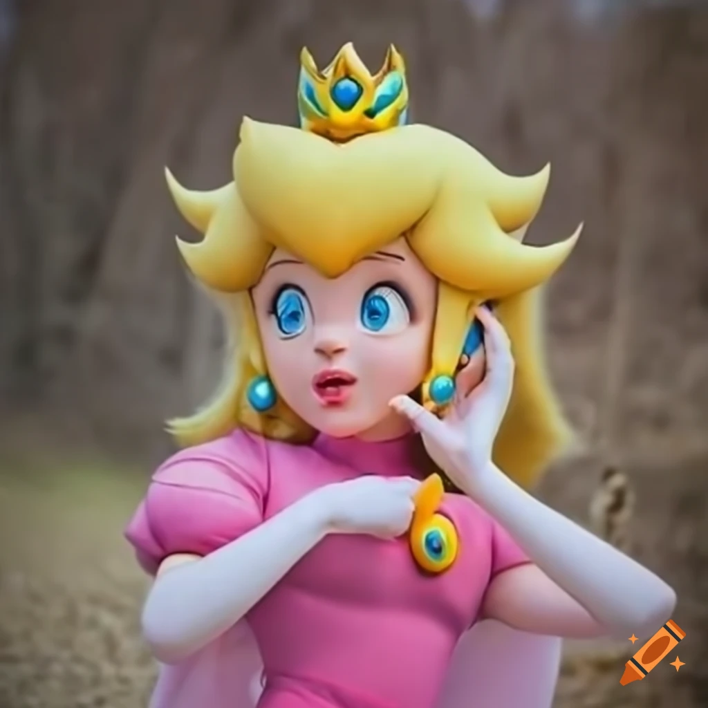Princess peach character on Craiyon