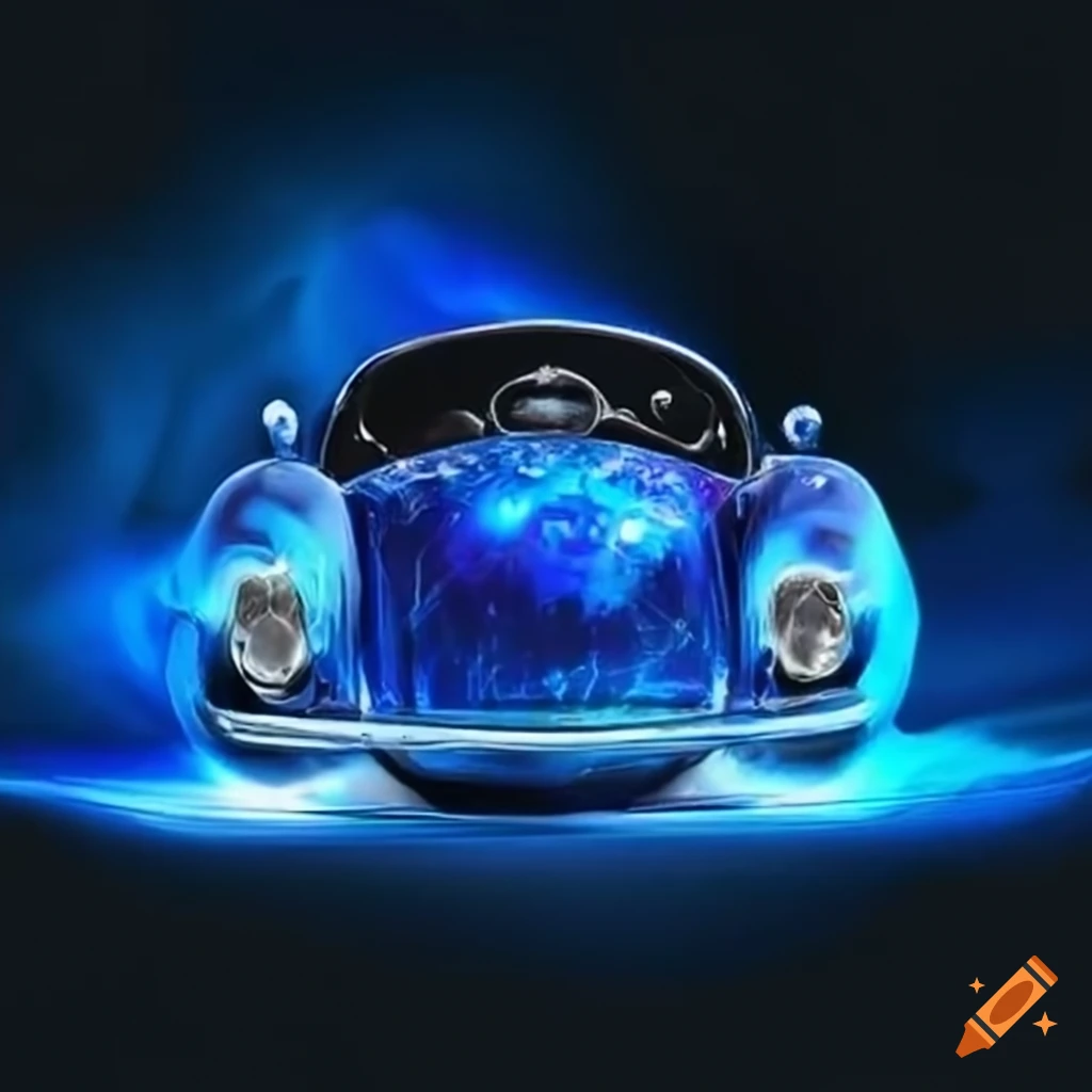 Blue flame car