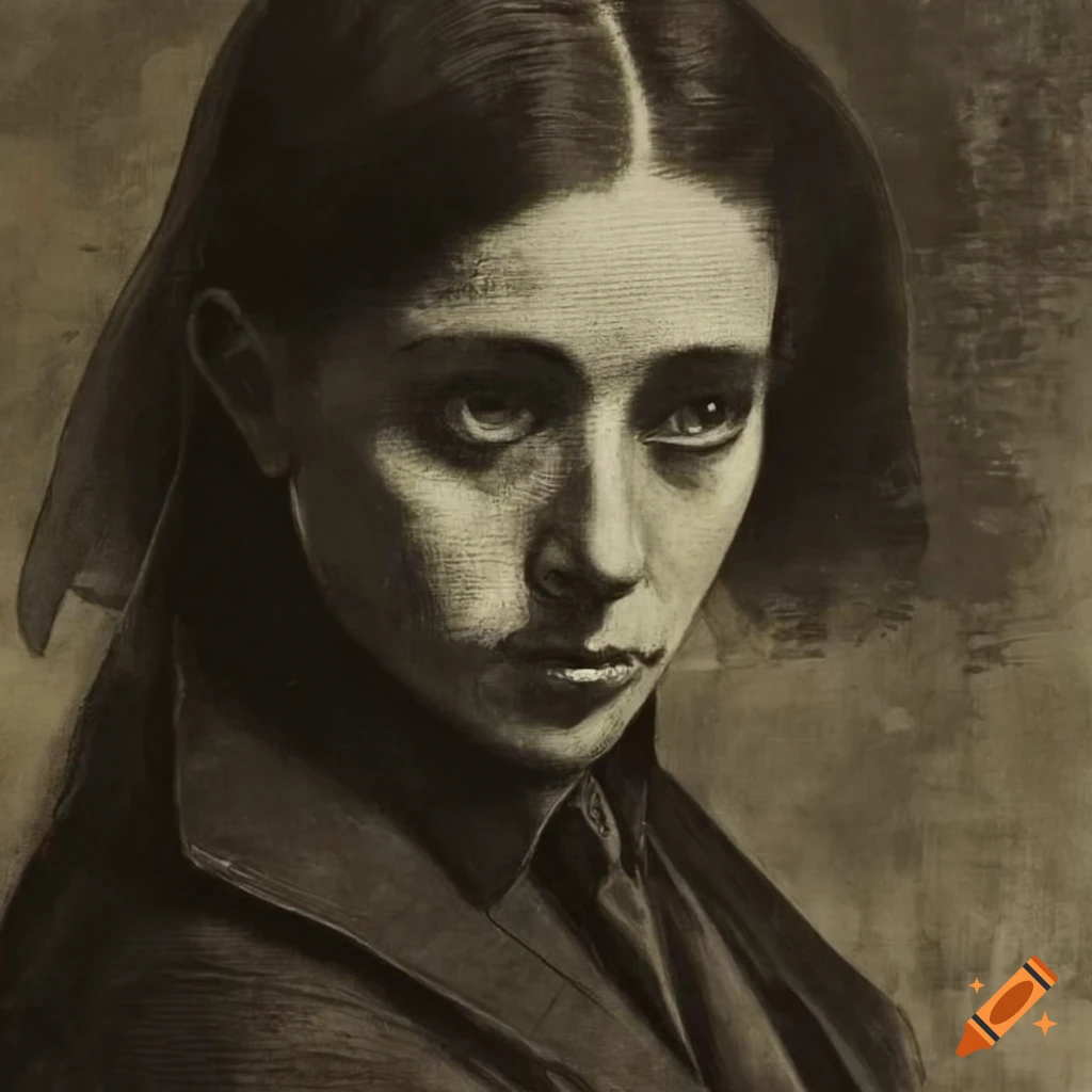 Vintage black and white student illustration from old retro magazine on