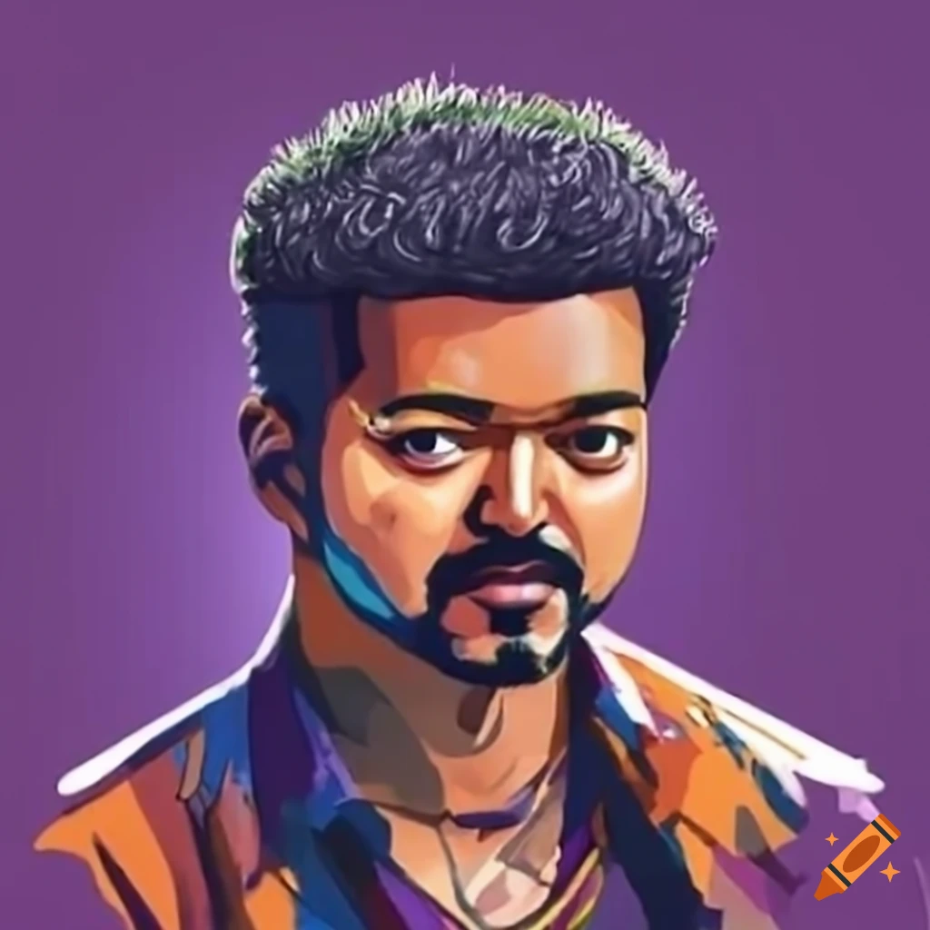 Tamil Actor Vijay On Craiyon