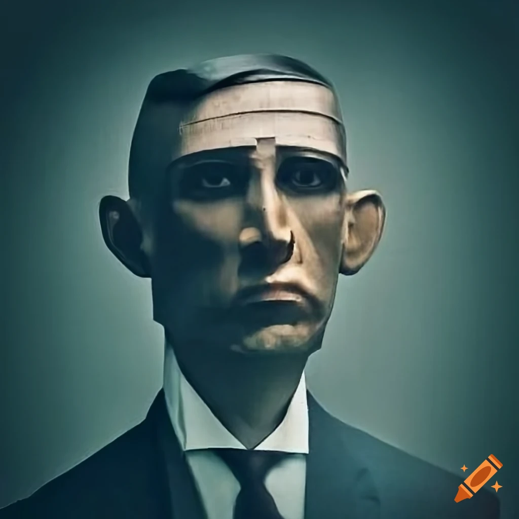 Degenerate FED bank as a thief in cubism Rodchenko art style