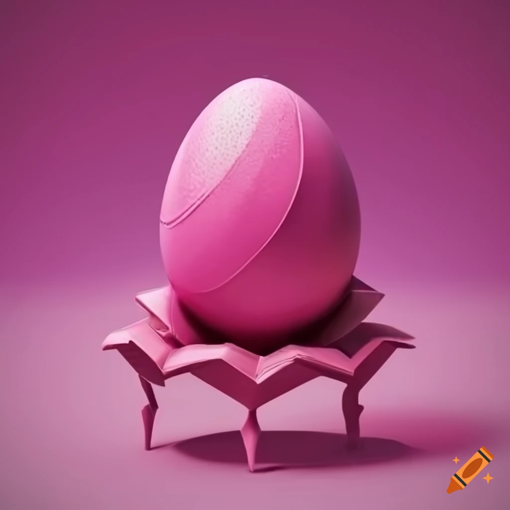 Pink dragon egg 3d icon for gaming on Craiyon
