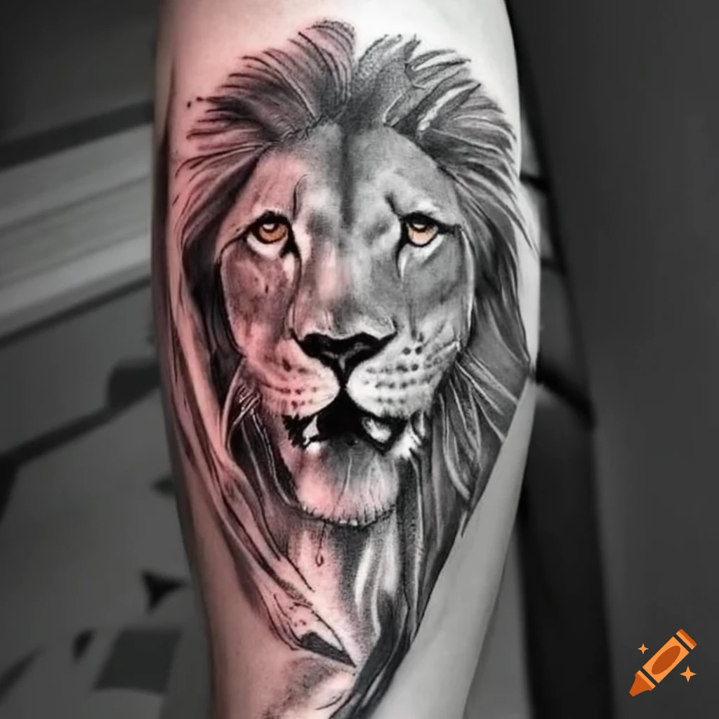 Lion Forearm Tattoo - TheWildLifeJewelry