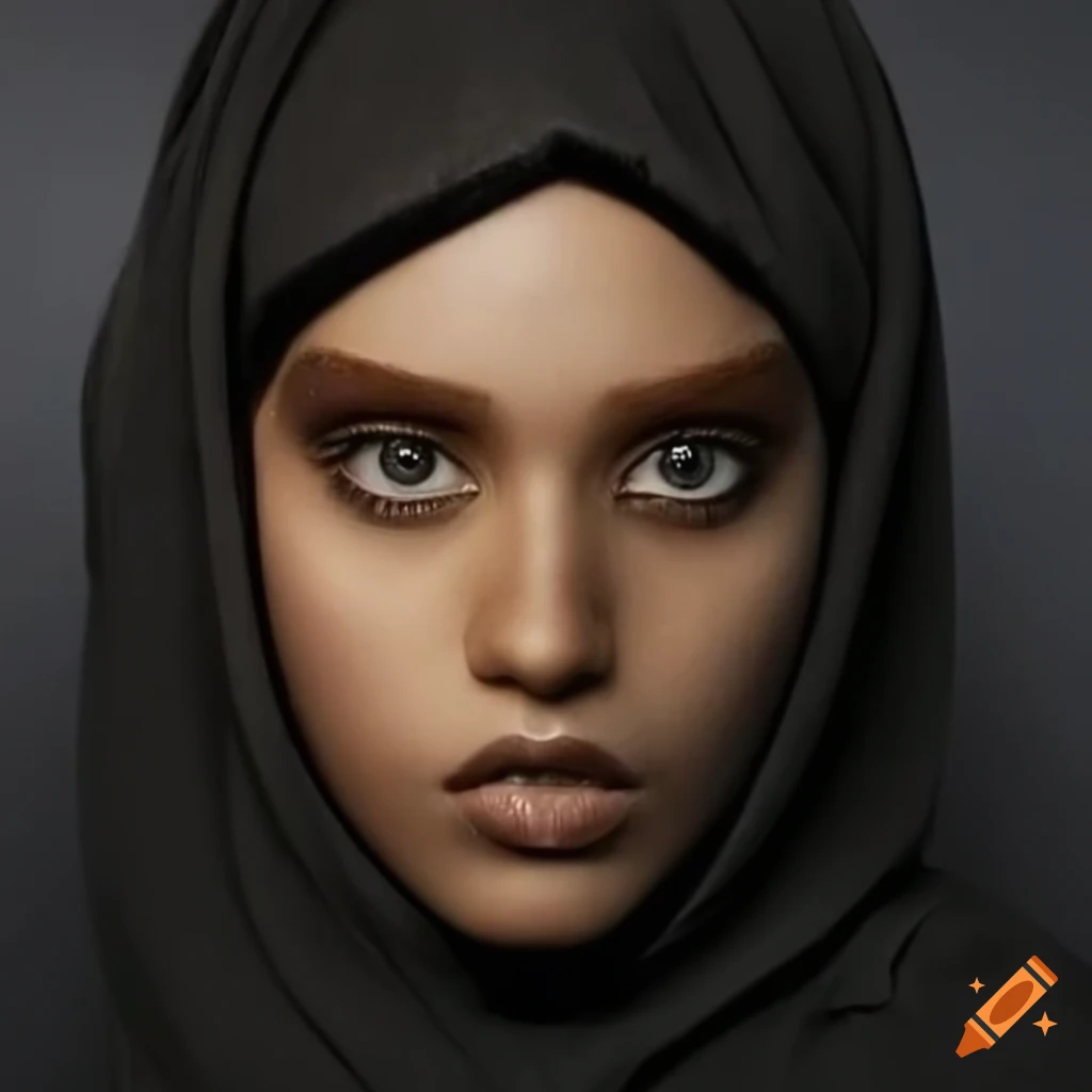 Brown Skinned Humanoid Alien Woman Wearing A Hijab On Craiyon 