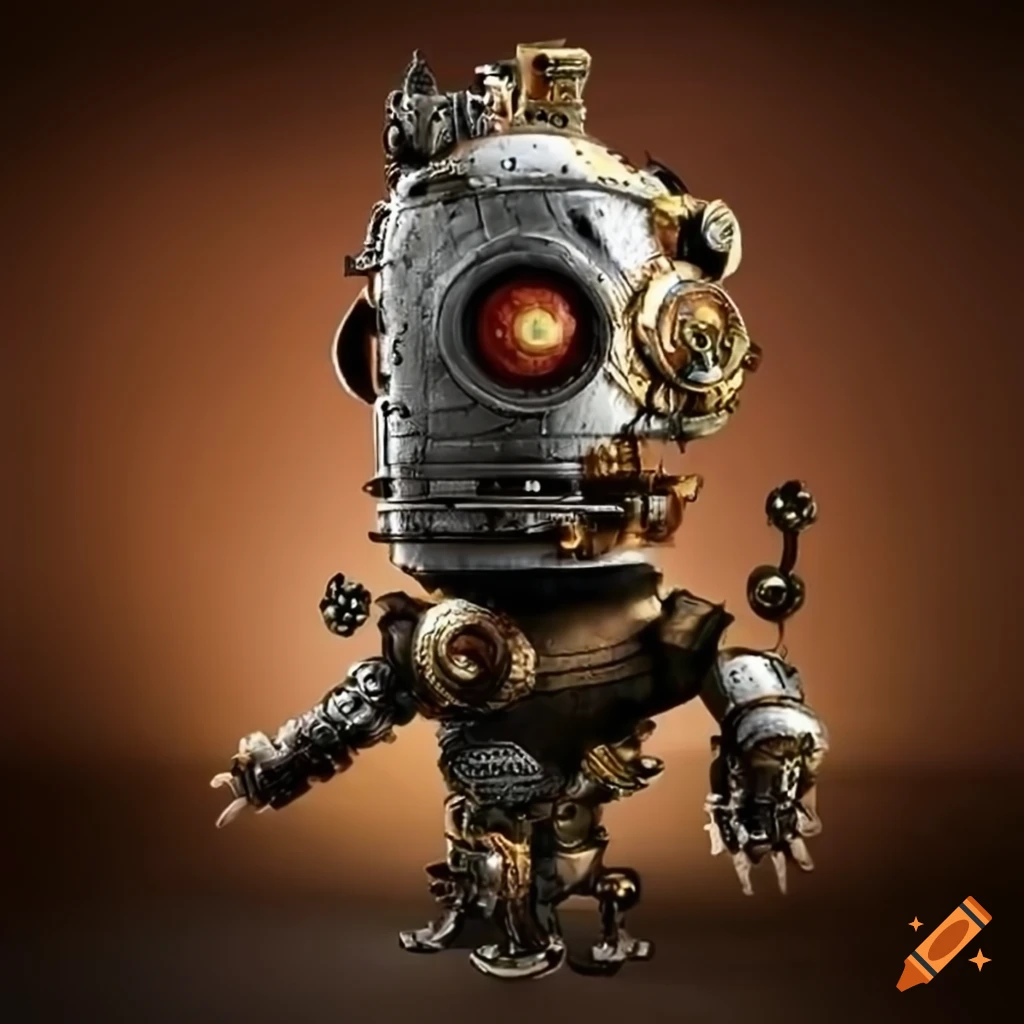 Steampunk robot on Craiyon