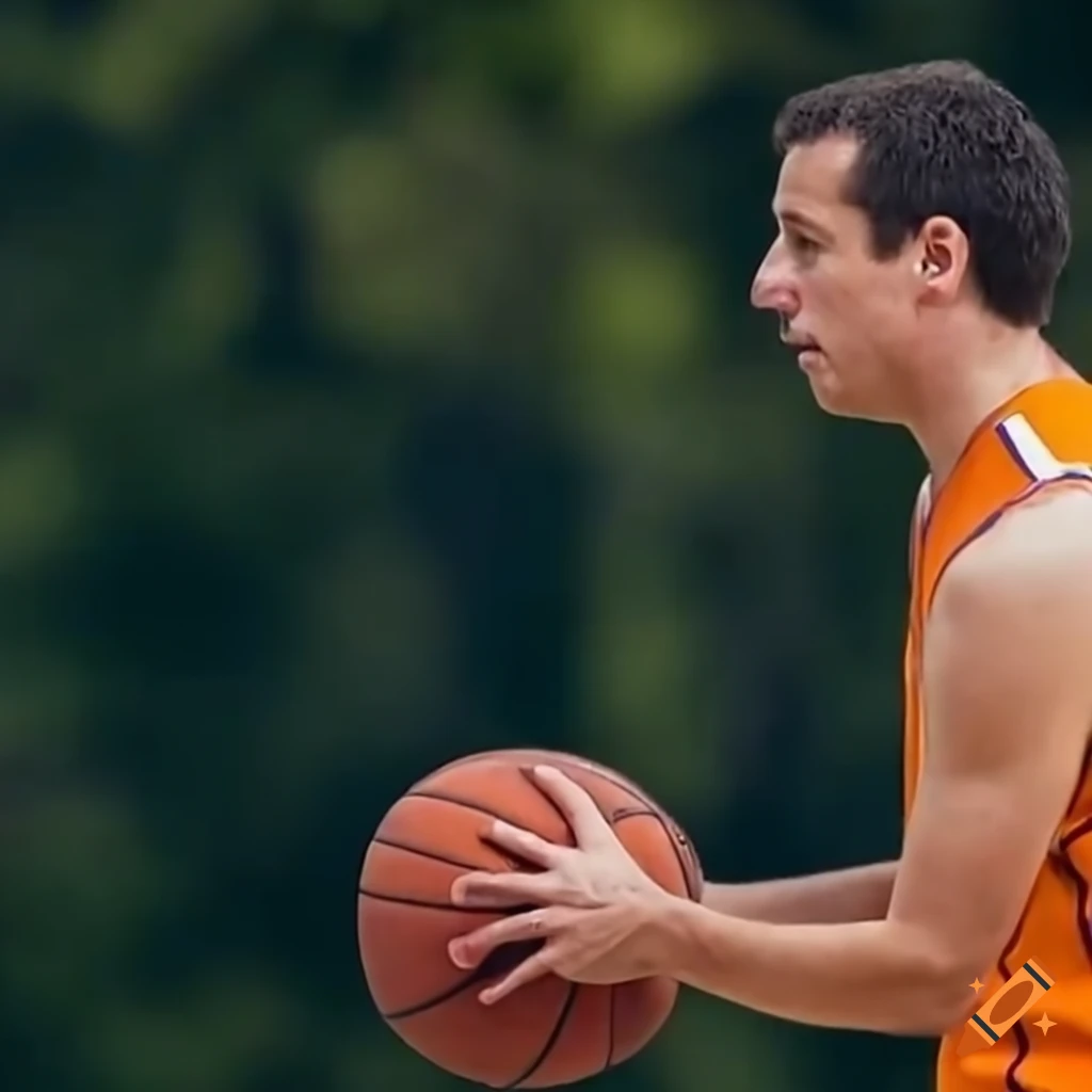 Adam sandler playing basketball on Craiyon