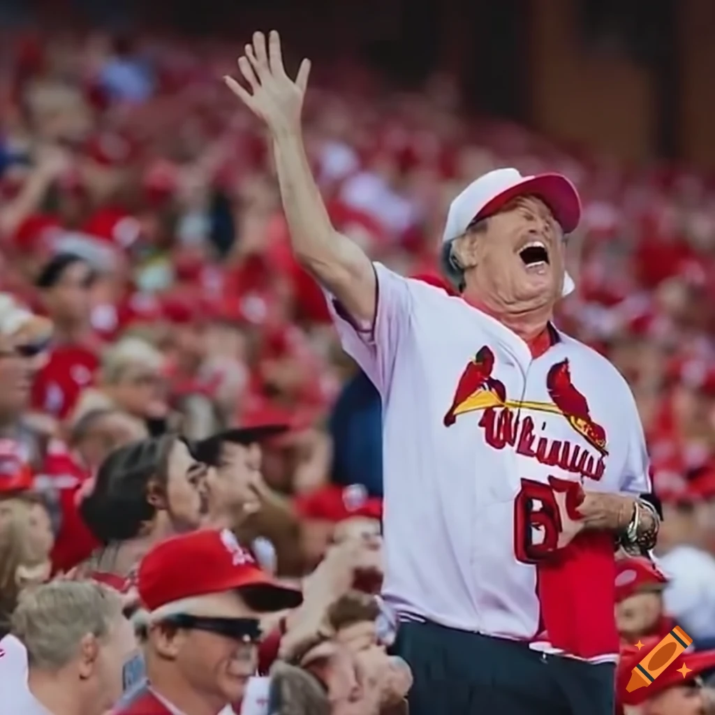 Bill dewitt ii at busch stadium on Craiyon