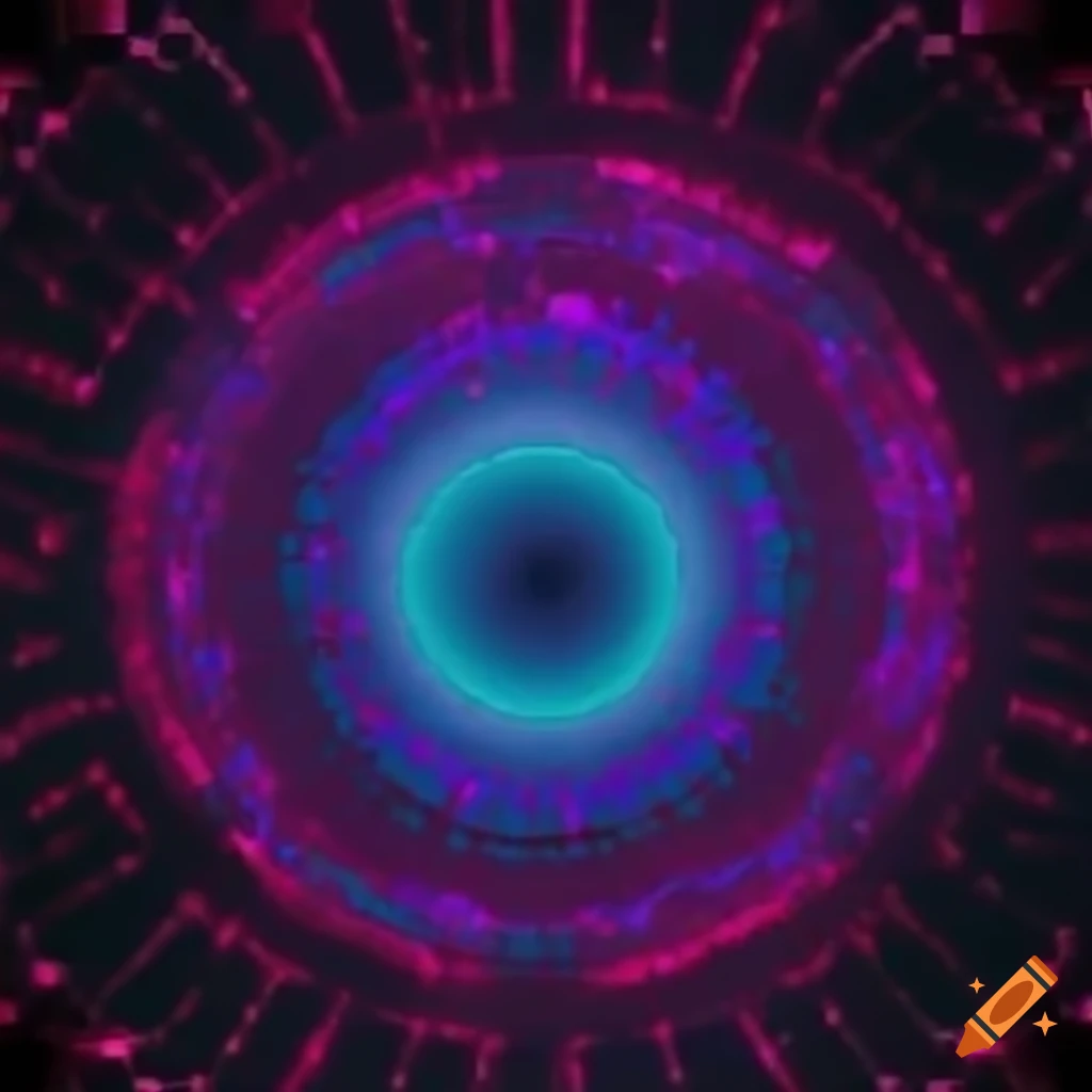 Representation of quantum entanglement with retro wave colors