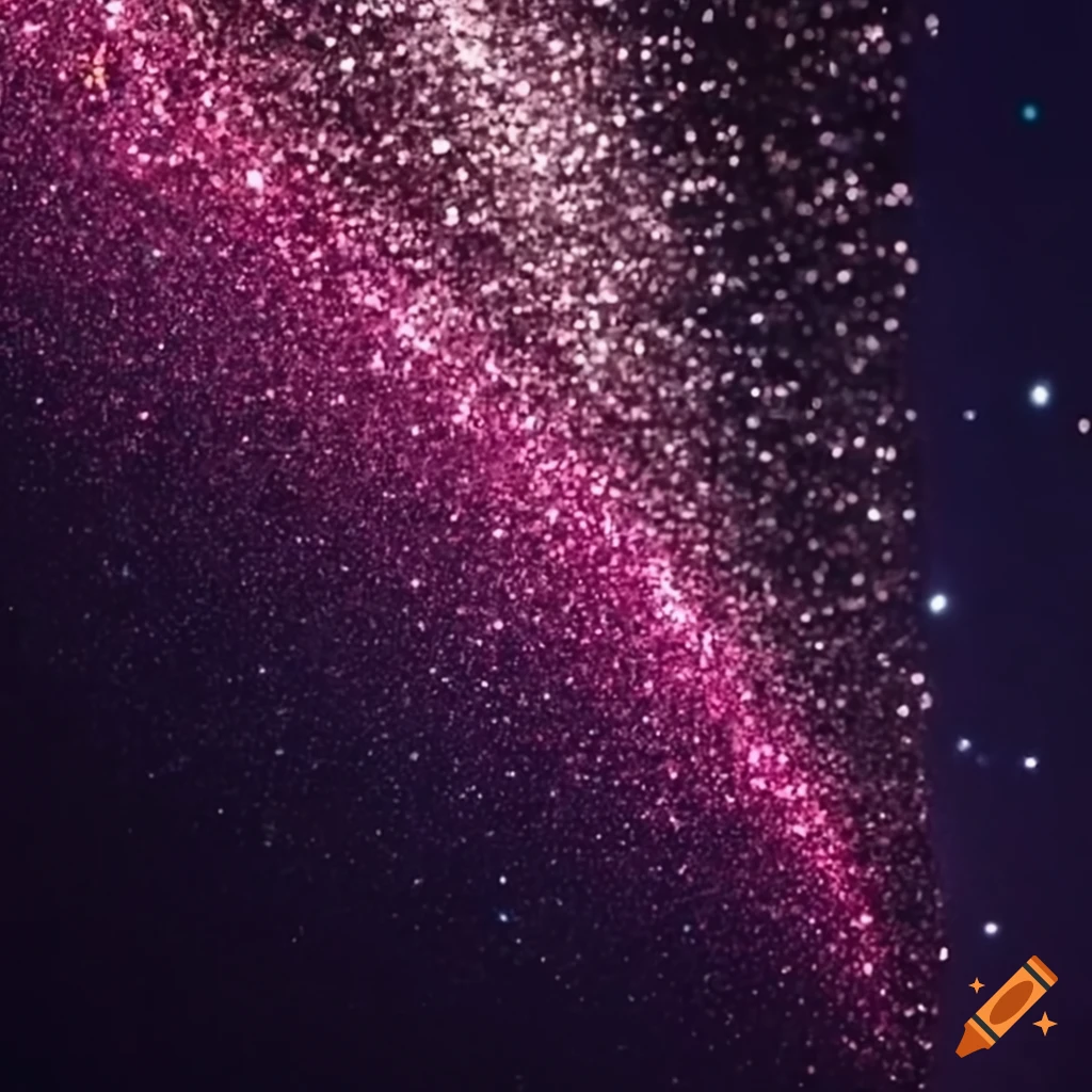 Glitter falling from the sky