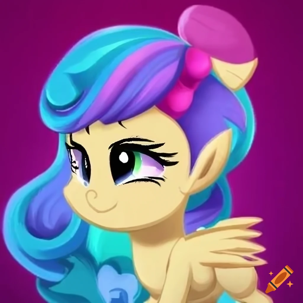 Colorful pony with special crafting talent in a unique hat