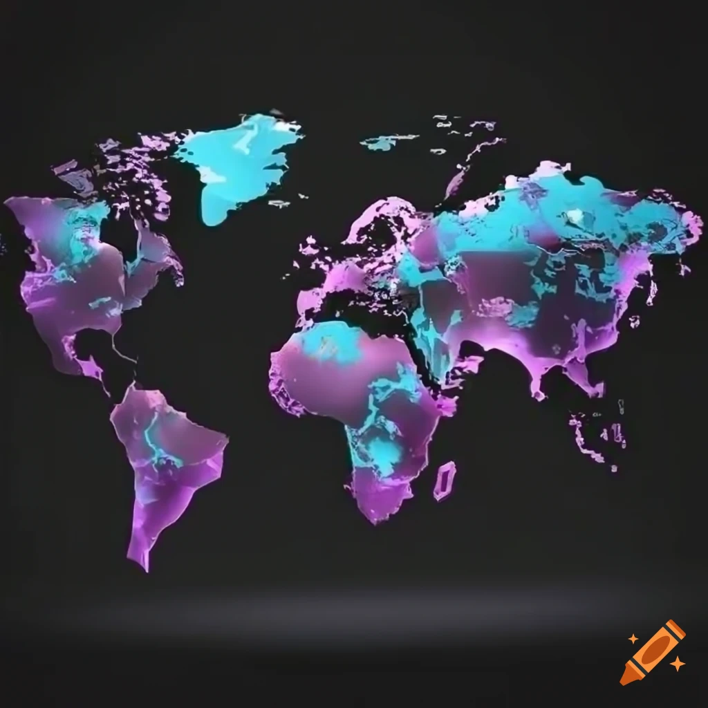 Global theme with analytic data on a map