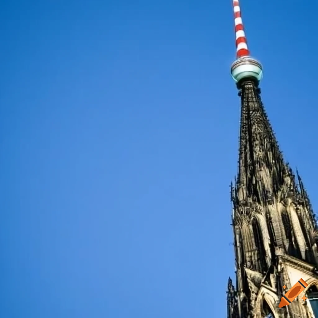 Berlin Tv Tower On Top Of Cologne Cathedral On Craiyon berlin-tv-tower-on-top-of-cologne-cathedral-on-craiyon