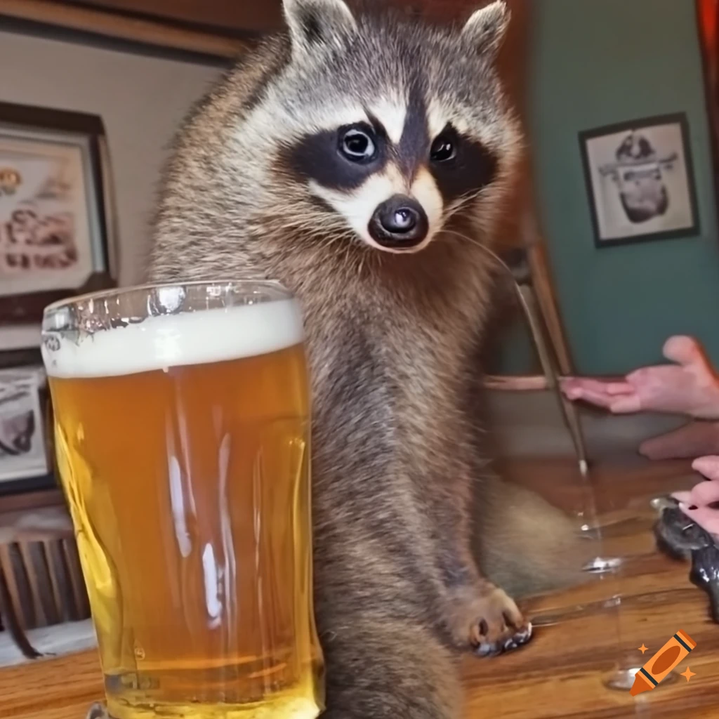 Badgers in a pub enjoying beer