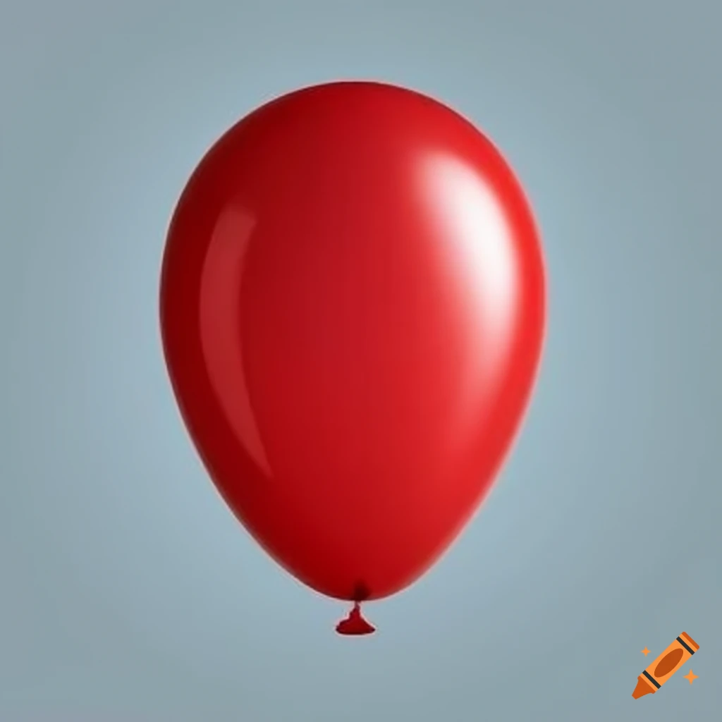 Red balloon on Craiyon