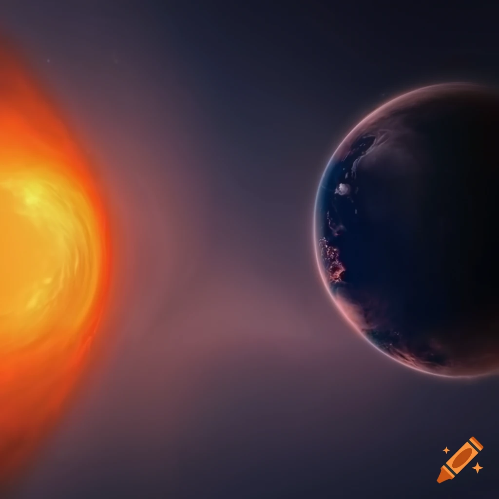 High definition gaseous atmosphere over with colorful mist on