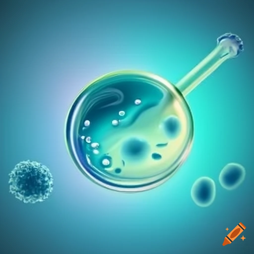 Biochemistry and microbiology icon Royalty Free Vector Image