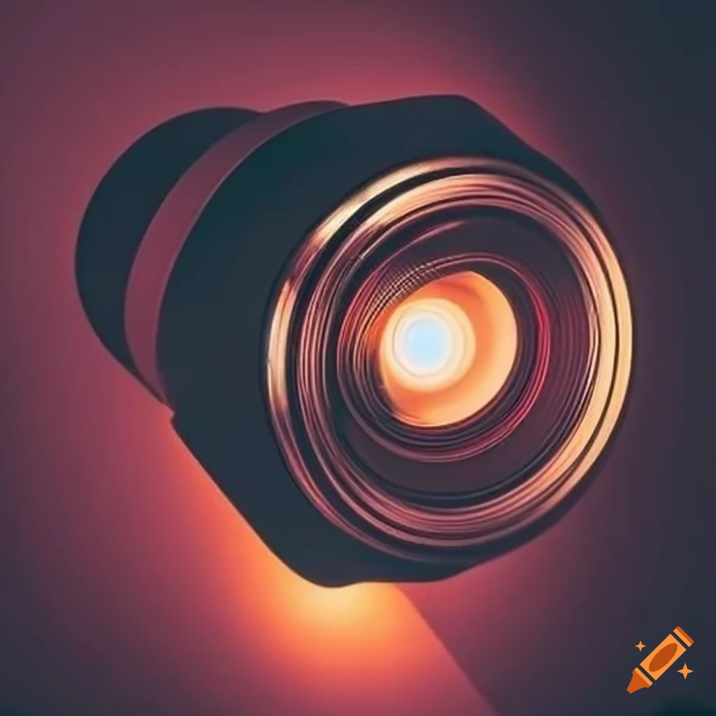 Cinema projector lens light on Craiyon