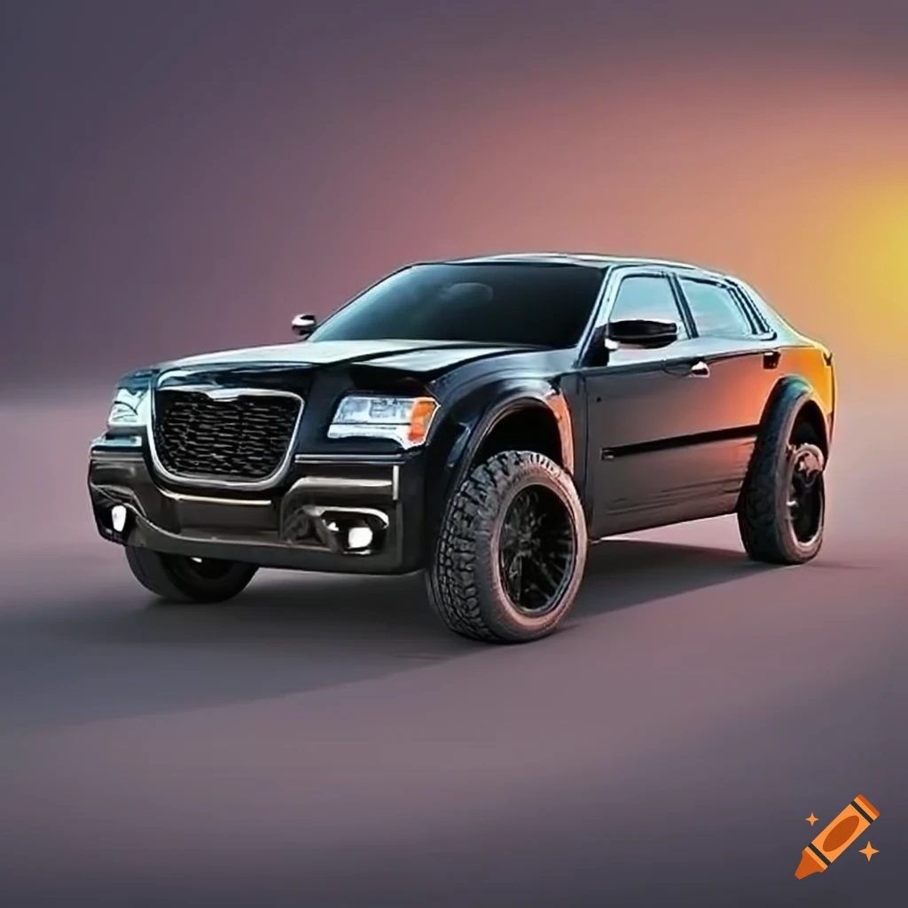 Offroad black Chrysler 300C car