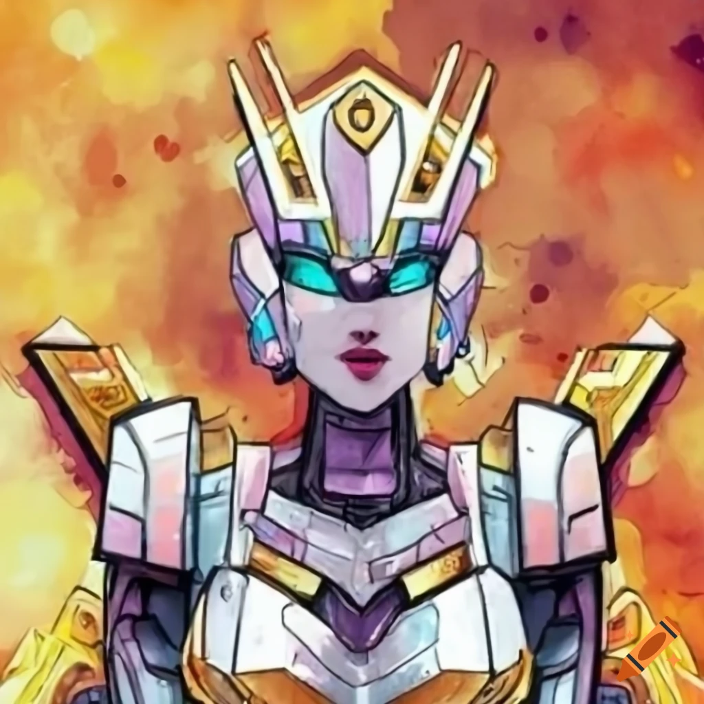 Transformers comic original character senator member girl with white ...