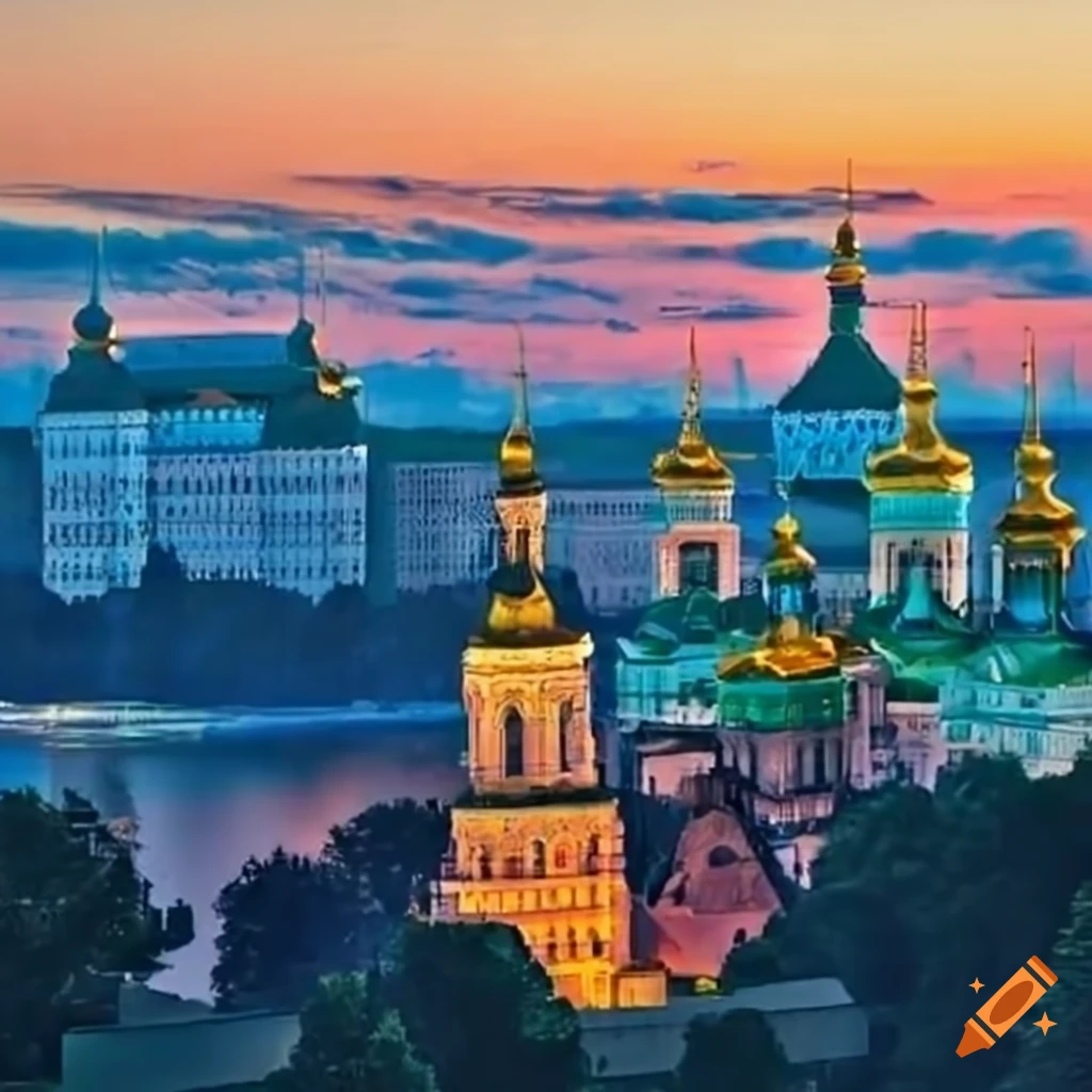 Kiev cityscape on Craiyon