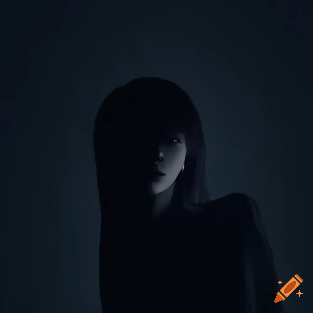 Jisoo with a gloomy and creepy style