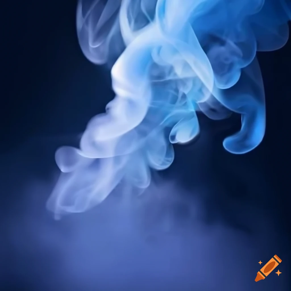 White smoke with a spiritual aura