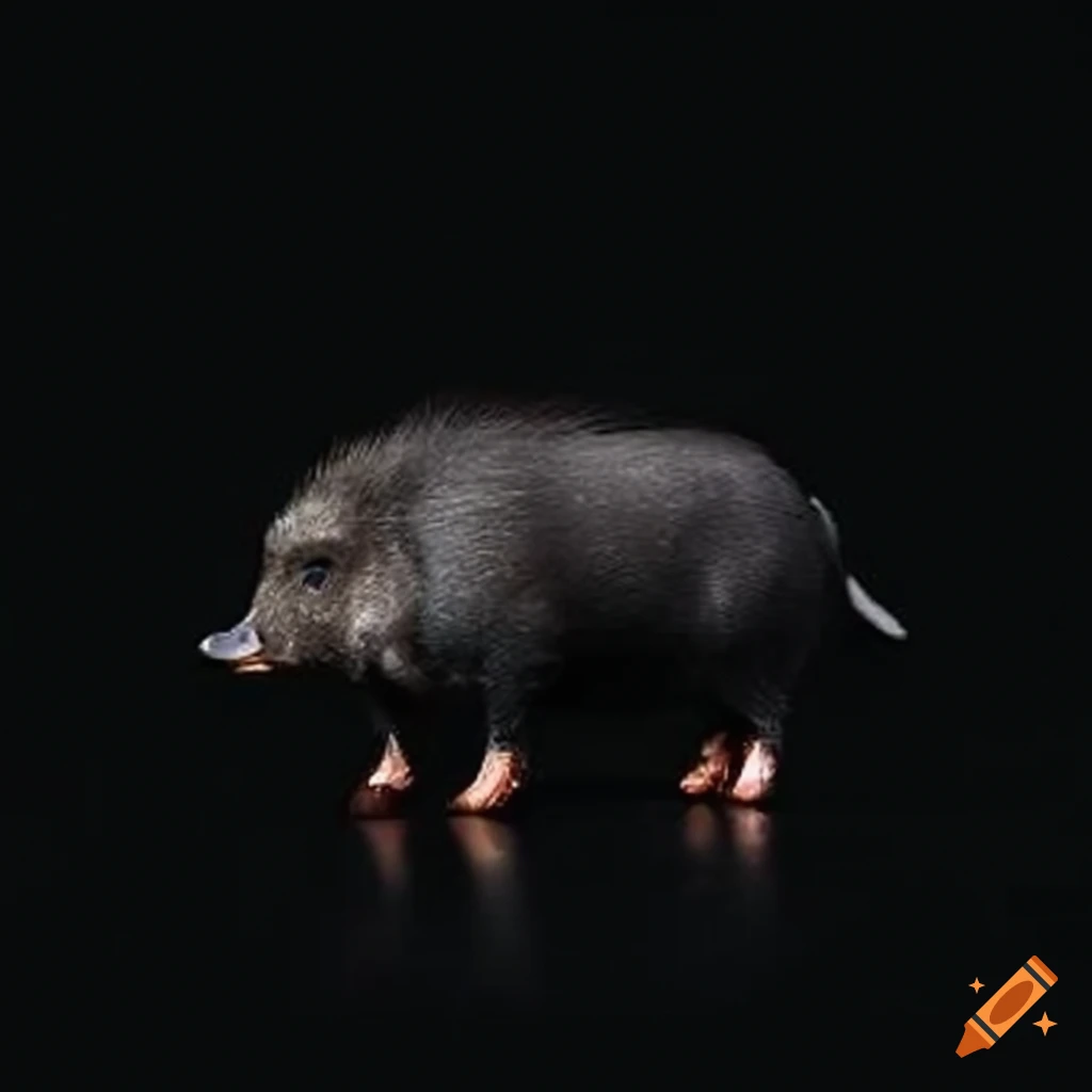 Hybrid duck and boar animal