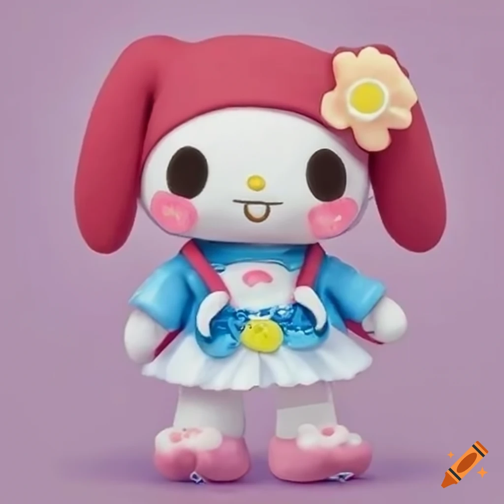 Mix Melody and Cinnamoroll Sanrio characters for an extra cute look