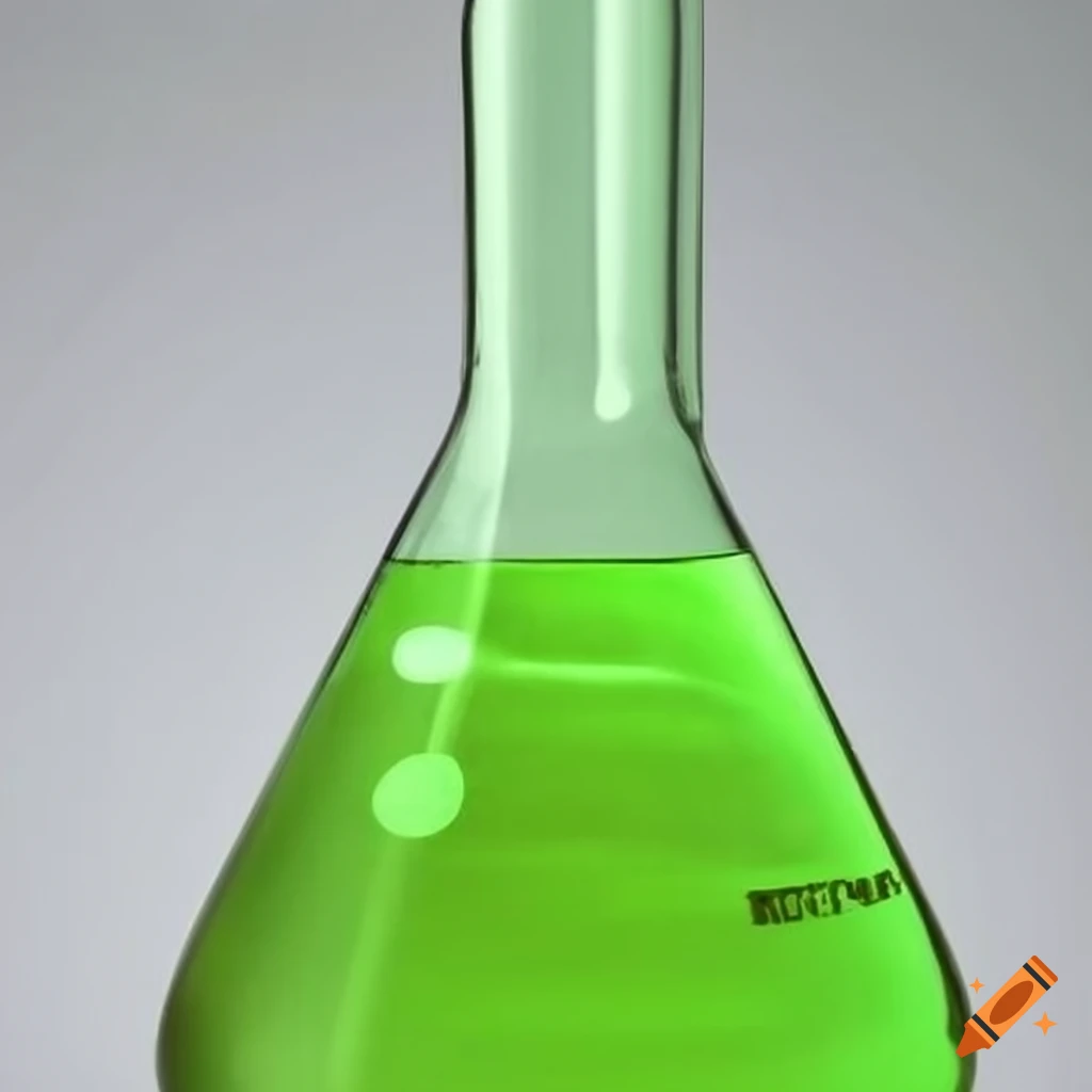 Flask with green liquid on Craiyon