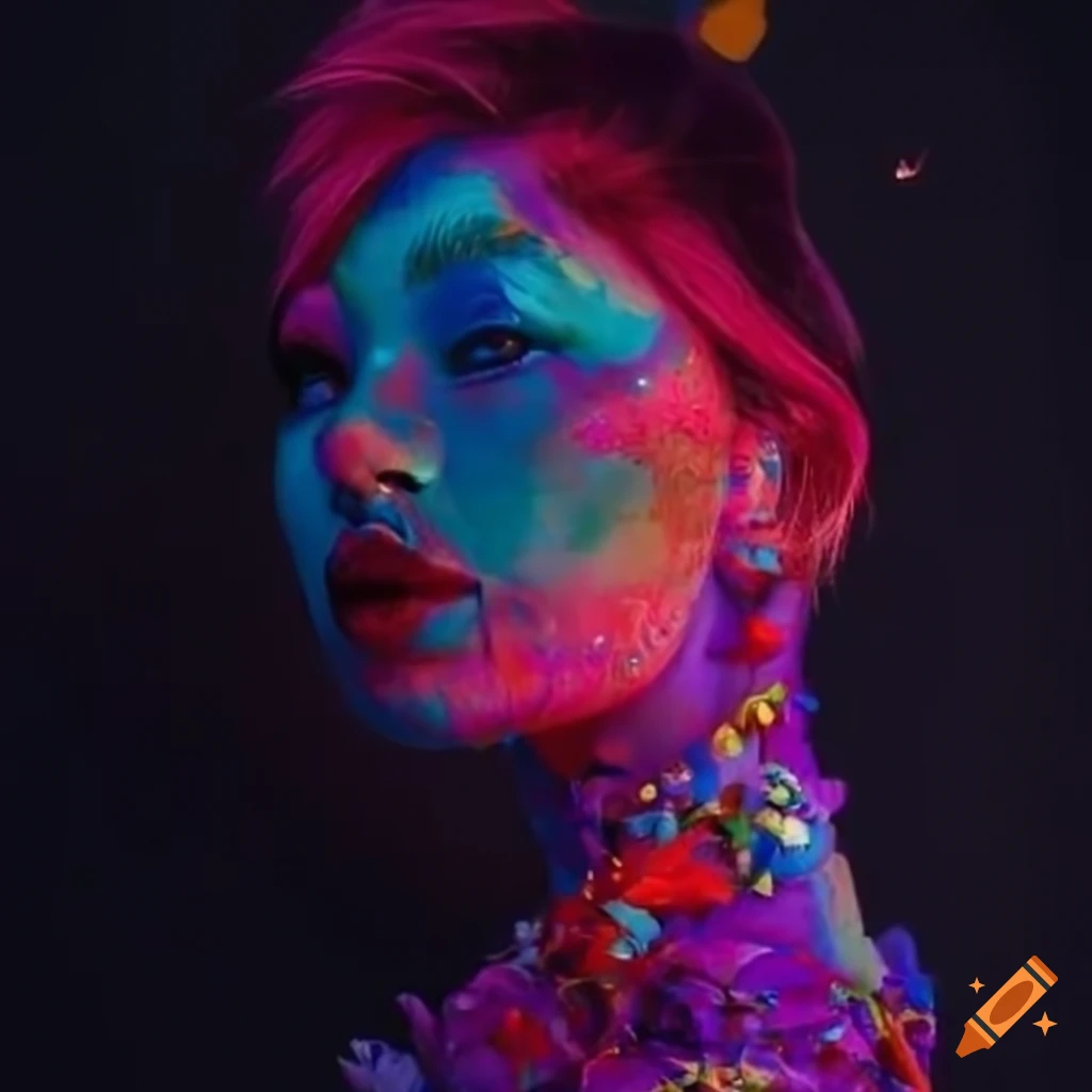 Vibrant colors abstract background