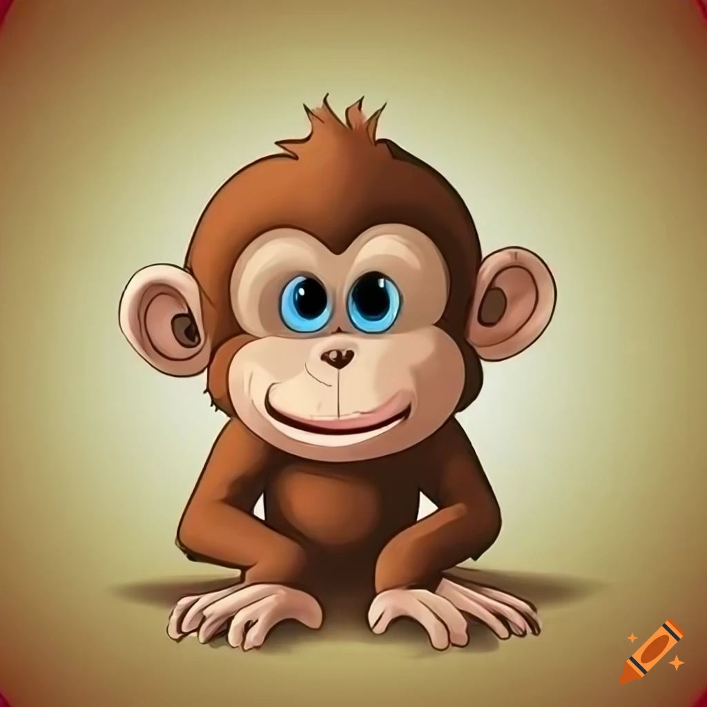Cartoon monkey