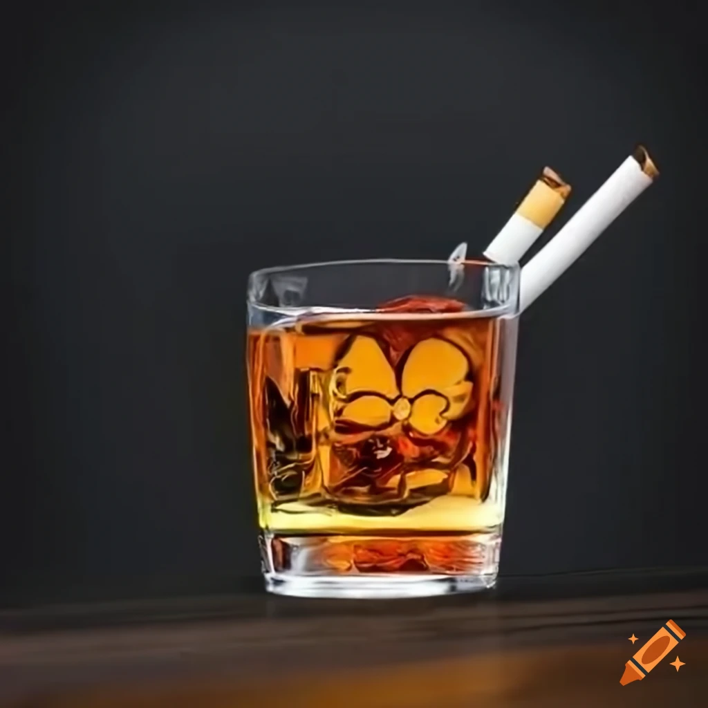 Animals smoking and drinking