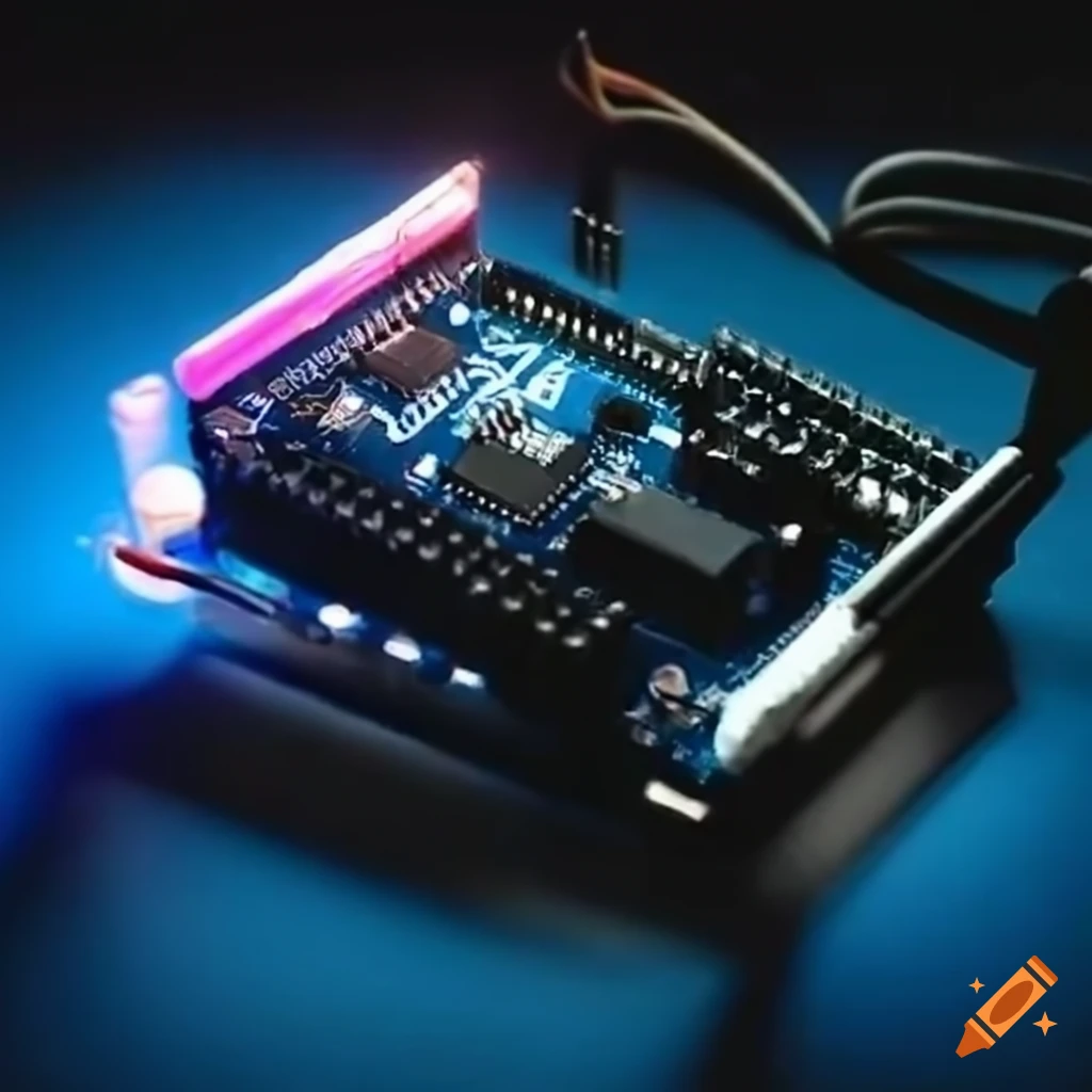 Arduino board mounted on rc vehicle on Craiyon